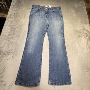 Vintage Levis 515 Bootcut Jeans Womens 12 Blue Mid Rise Stretch Denim Distressed